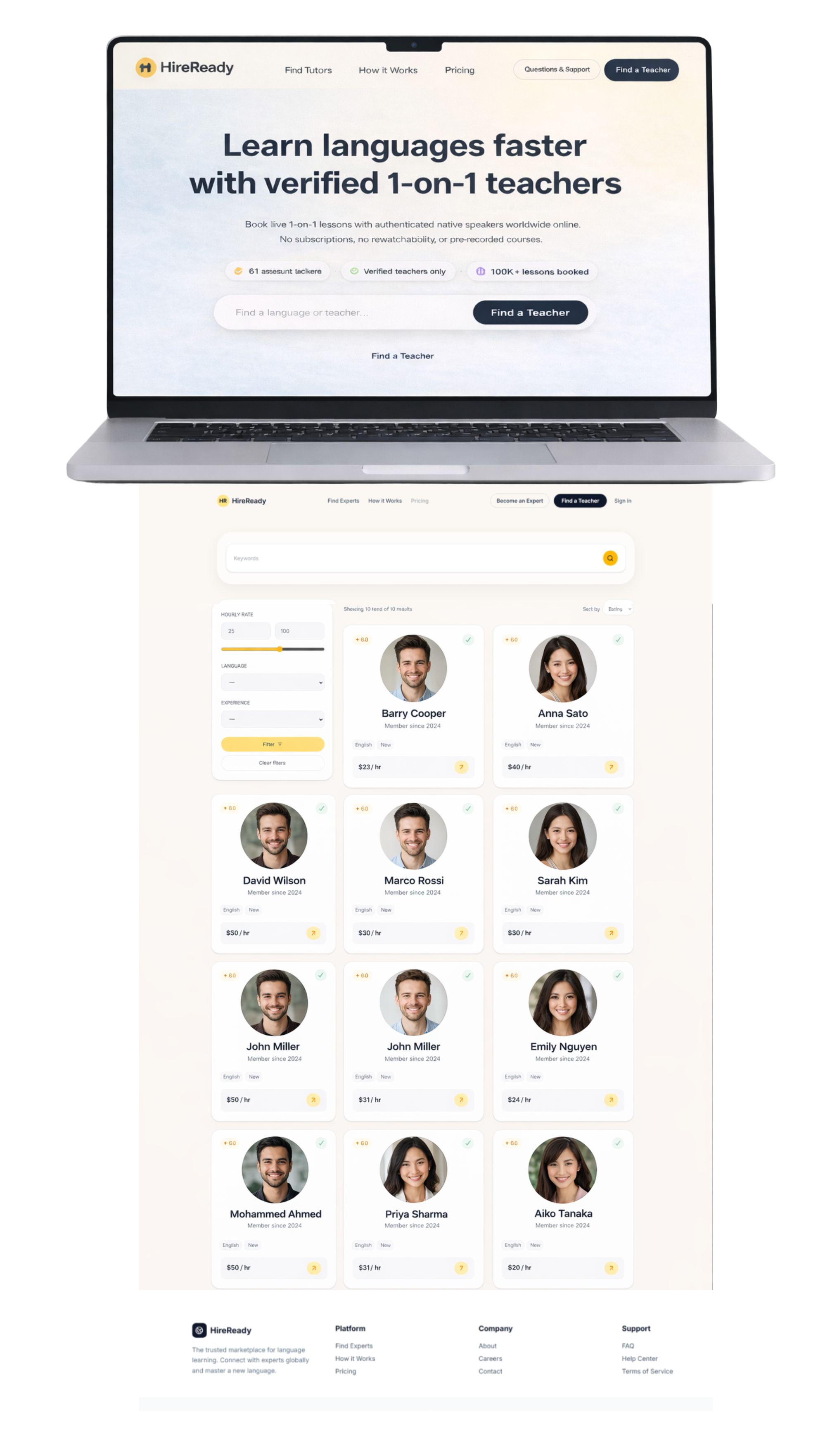 Final HireReady case study board