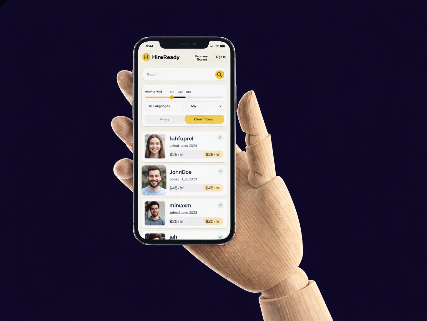 Calendar and slot booking interactions