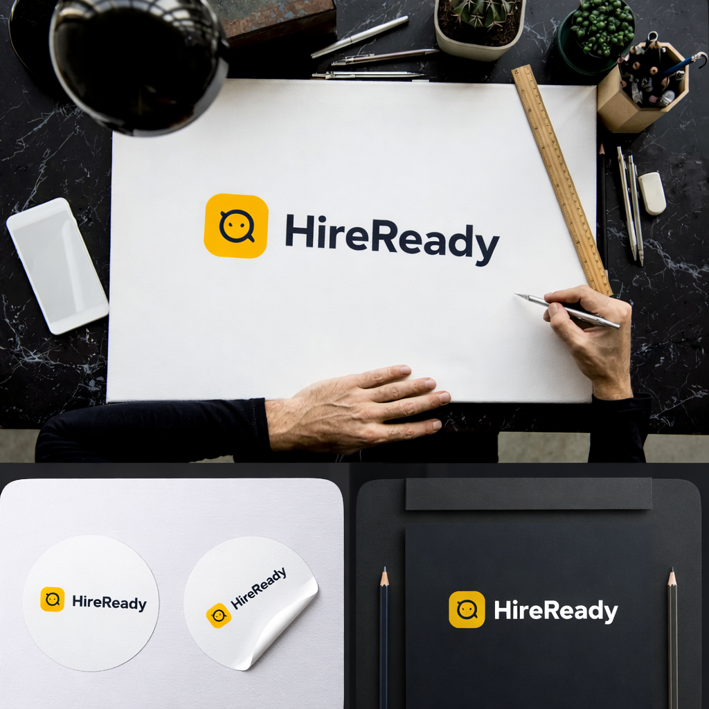 HireReady brand mockup presentation